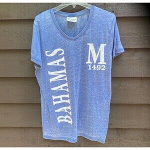 U.S.Vintage blue v-neck t-shirt lightweight and soft size XL